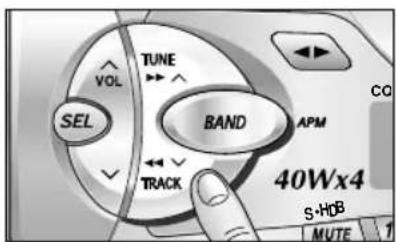 VOL TUNE SEL BAND APM CO 40Wx4 S+HDB MUTE