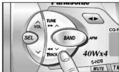 Panasonic TUNE VOL SEL BAND APM CO-R 40Wx4 S-HDB MUTE 1 N