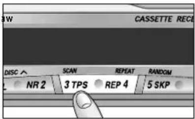 CASSSETTE REC DISC ▲ SCAN REPEAT RANDOM NR 2 3 TPS REP 4 5 SKP