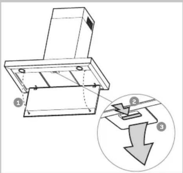 Brastemp BA890 - PARA RETIRAR O FILTRO DE GORDURA (METÁLICO) - 1