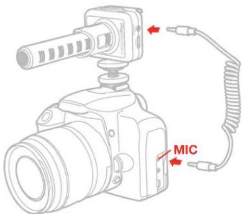 IK Multimedia Mic Video - DSLR camera setup - 3