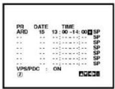 PR ARD 15 13 : 00 -14 : 00 SP ... ... ... ... ... ... ... ... ... ... ... ... VPS/PDC : ON ②