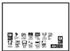 Scanned image of a software toolbar with icons and labels such as 'AUDIO', 'DATA', 'AMD', etc.