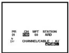 PR 01 CH 033 MFT 00 STATION ARD CHANNEL/CABLE : AV AVCD