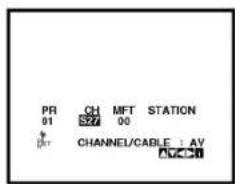 PR 01 CH S27 MFT 00 STATION Channel/CABLE : AV AVCC1
