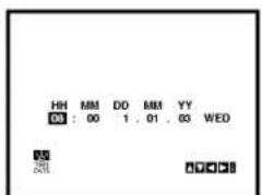HH MM DO MM YY 03 : 00 1 . 01 . 03 WED 255 251
