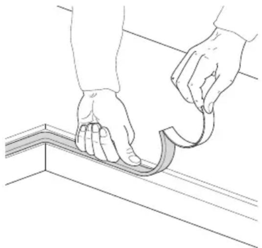 Foster 3166 000 - Assemblage à la structure de soutien (plan de travail) d'une plaque de cuisson encastrable à fleur (bord filotop) - 3