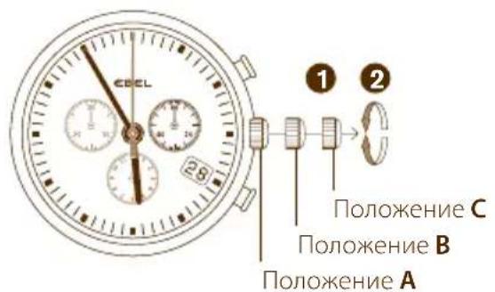 CBEL 1 2 Положение С Положение В Положение А