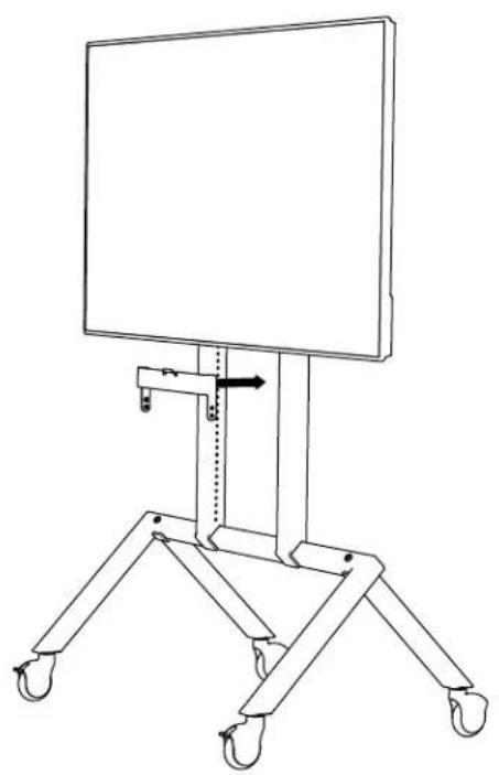 Heckler Design H519-BG - Install bracket to Heckler AV Cart - 2
