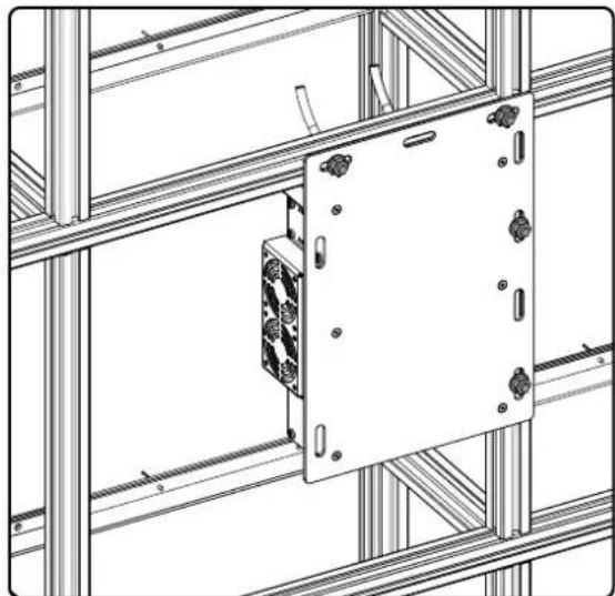 Barco R9853370 - Example of other mounting positions of the Fiberlink 2 receiver - 1