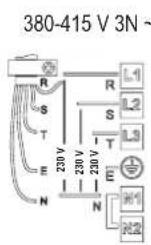 HOTPOINT KIF 952 BXLD B - Ligação ao bloco de terminais - 2