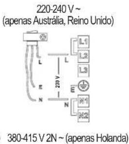 HOTPOINT KIF 952 BXLD B - Ligação ao bloco de terminais - 4