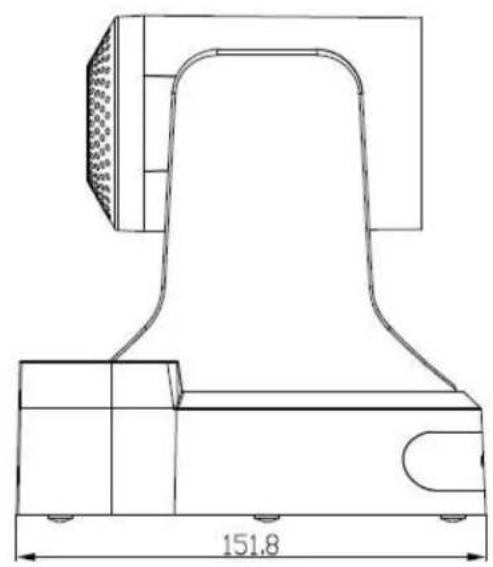 PTZ Optics PT12X-USB - Dimensional Drawings (mm) - 2