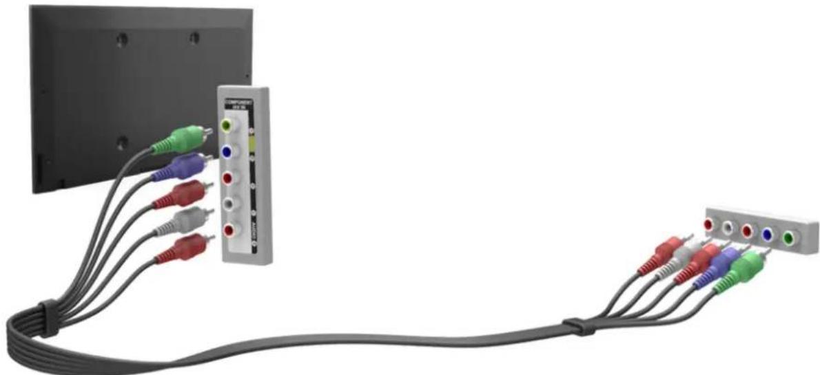 SAMSUNG UN78HU9000G - Conexão Componente - 1