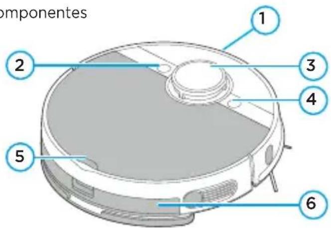 MIDEA VRA91PB - - Componentes do Aspirador de Pó Robô - 1