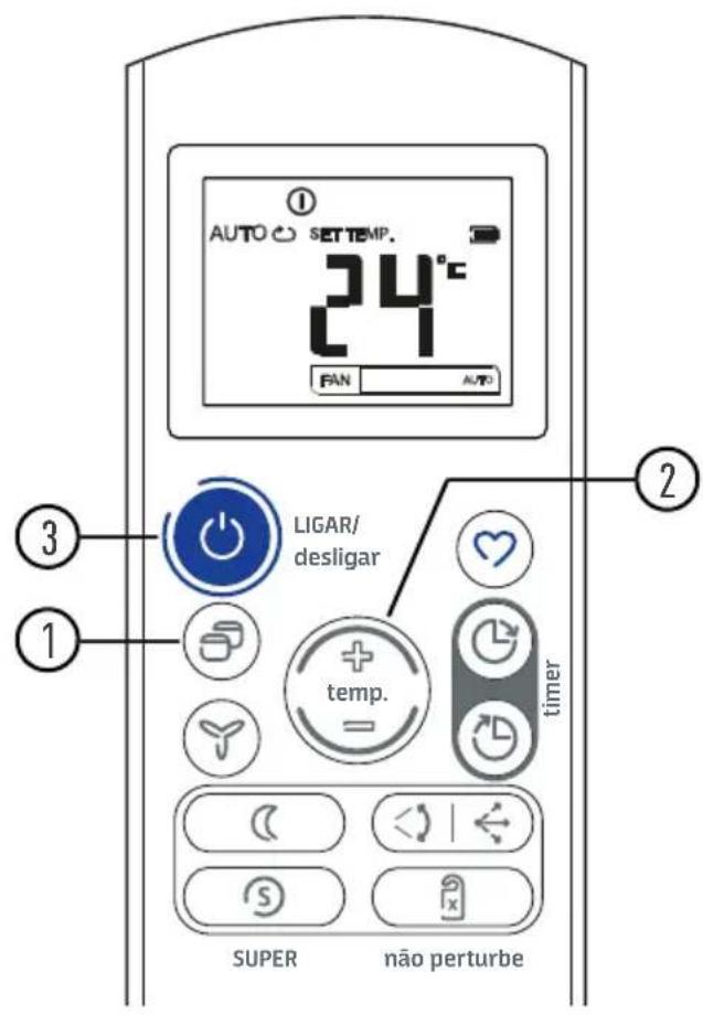 MIDEA 42XQU30C5 - Ligar / Desligar - 4