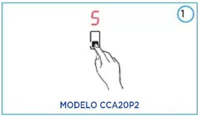 MIDEA CCA20P2 - Cuidado com superfícies quentes! - 1
