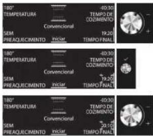Brastemp BOC60BR - Esta definição só se encontra disponível se, para a função escolhida, não tiver sido definida a função de preaquecimento do Forno. - 1