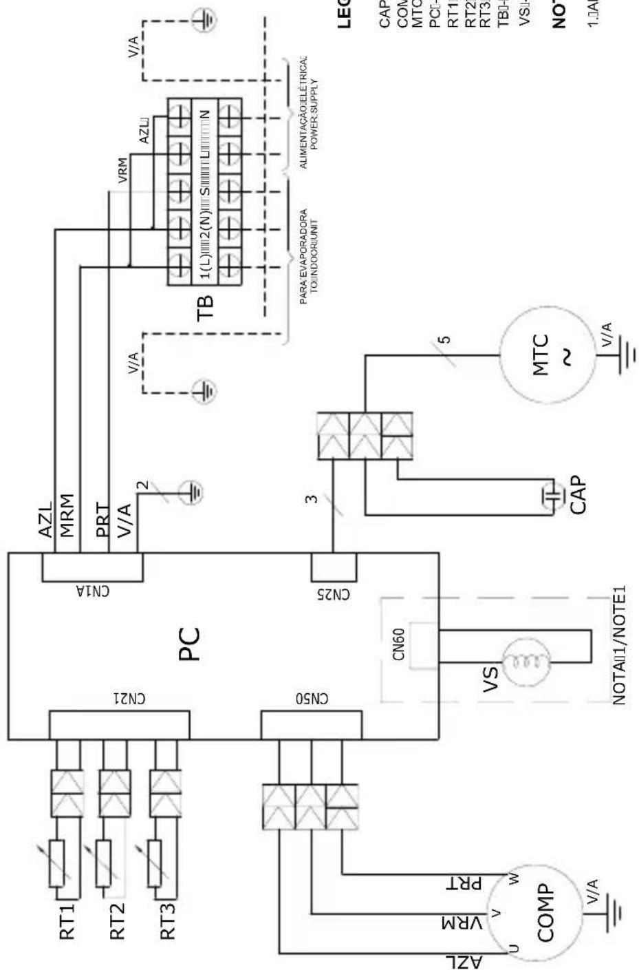 MIDEA 38AGVQI12M5 - 38AGV\_09 / 38AGV\_12 - Frio (FR) e Quente/Frio (CR) - 1