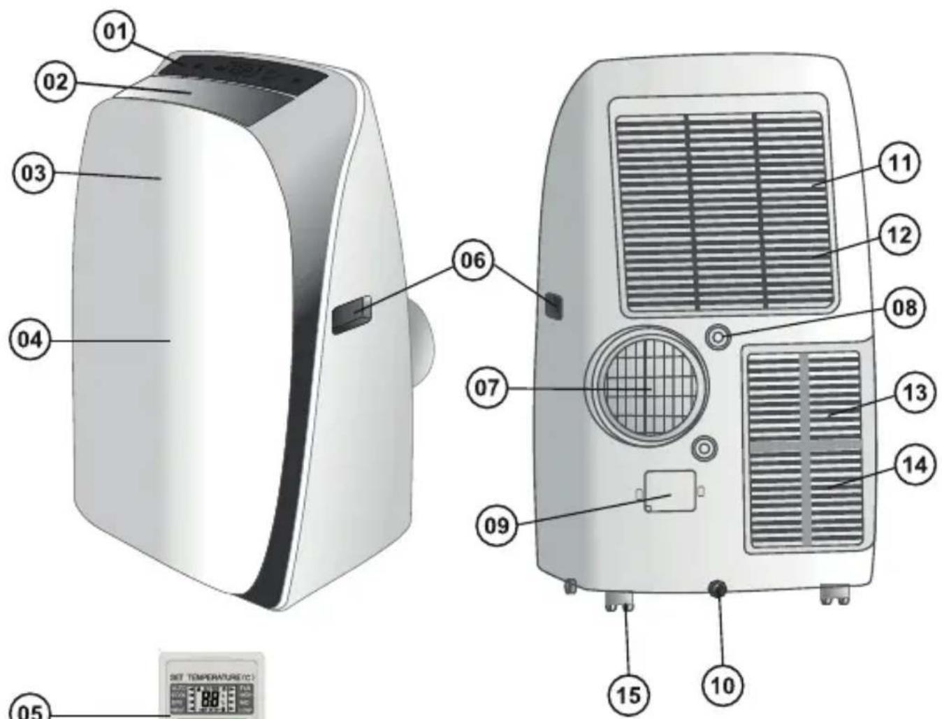 Philco PAC11000F4 - COMPONENTES - 1