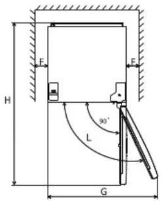 Orima ORHC-213-W - Space Requirement - 2