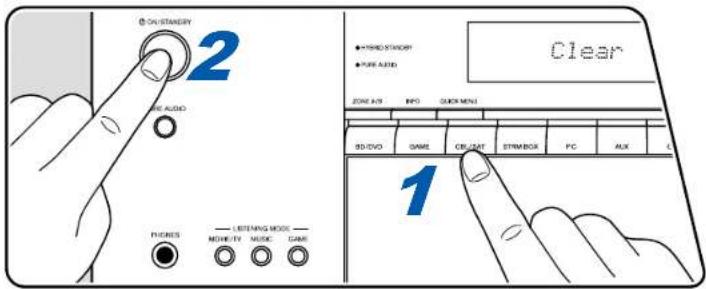 ON STANERY 2 FOR AUDIO PHONES — LISTENING MODE — MOZZHY MUSIC GAME ● FIND STOP? ● FOR AUTO. ZARE A/S INFO QUICK MENU 1 SD/DVD GAME CR/SAT STR/BOX FC AUX L Clear