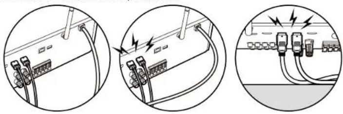 KLIPSCH TX-NR5100 - ■ (Note) Placement of cables - 1