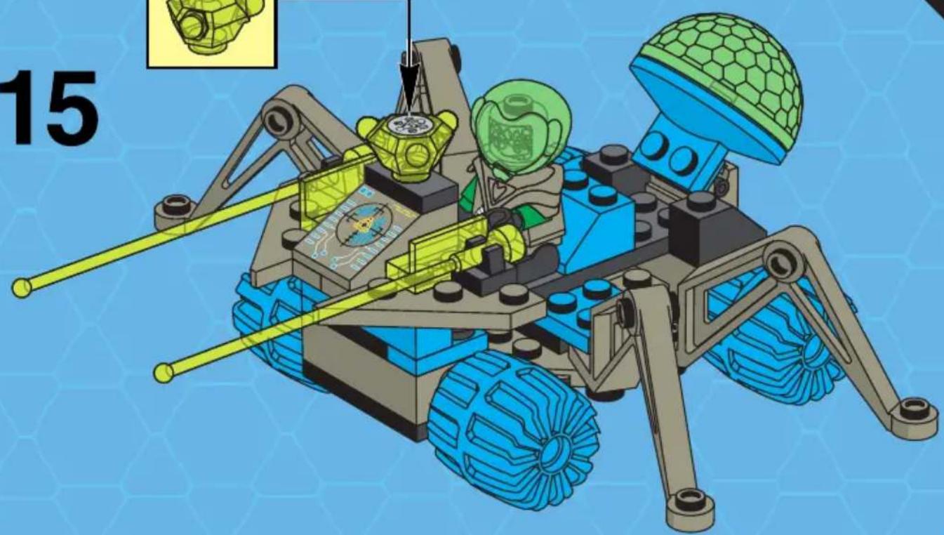 LEGO SPACE INSECTOIDS - VEHICLE - 15 - 2