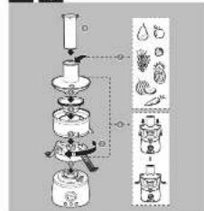 Diagram illustrating a multi-step food processing or cooking process with labeled components and directional arrows indicating flow.
