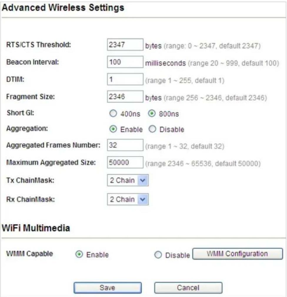 Planet WNAP-6325 - Advanced Settings - 1