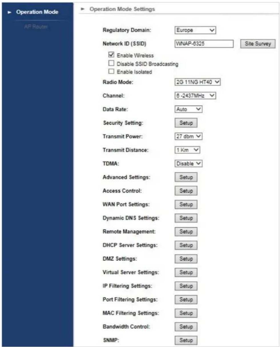 Planet WNAP-6325 - AP Router - 1