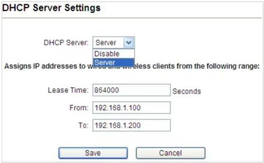 Planet WNAP-6325 - DHCP Server Settings - 1