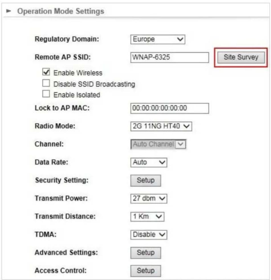Planet WNAP-6325 - Q1: How to set up the AP Client Connection - 8