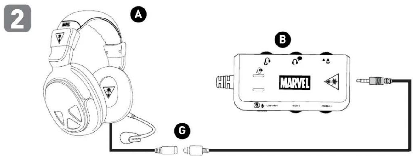 TURTLE BEACH Earforce Seven Marvel - Basic Hardware Setup - 2