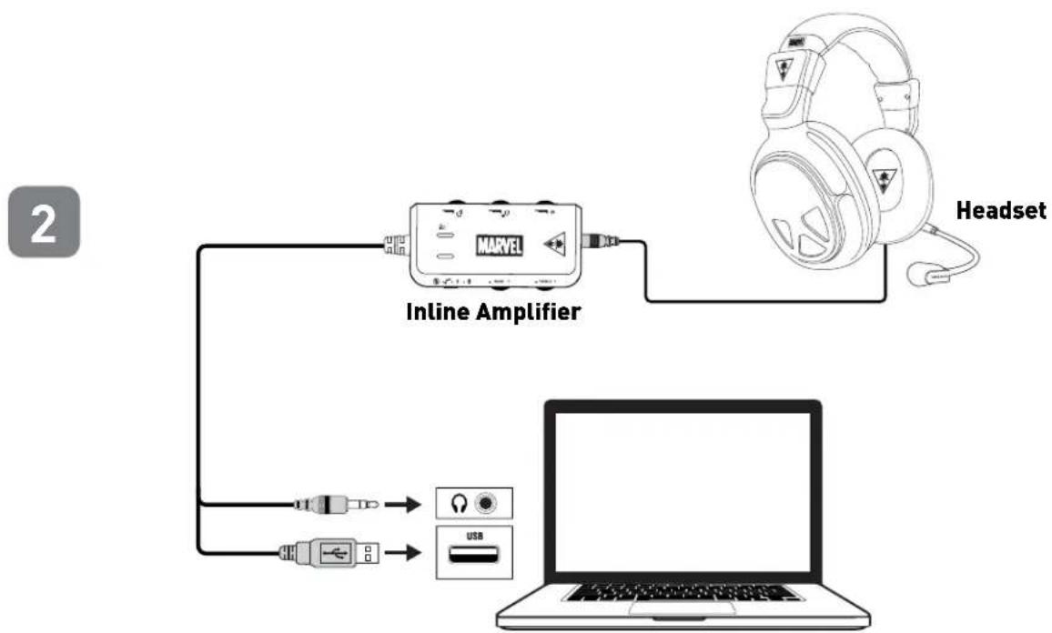 TURTLE BEACH Earforce Seven Marvel - PC/Mac Setup - 2