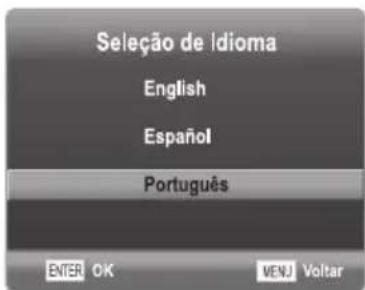 Seleção de Idioma English Español Português ENTER OK VENU Voltar