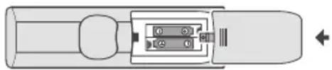 Semp Toshiba DL 3975I - INSTALANDO AS PILHAS NO CONTROLE REMOTO - 2