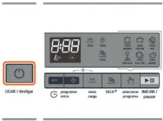 MIDEA DWA10X2 - Iniciando o ciclo de lavagem: - 1
