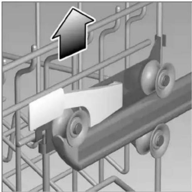 BOSCH SGS55M25BS - Cesto superior com pares de roletes superiores e inferiores. - 3