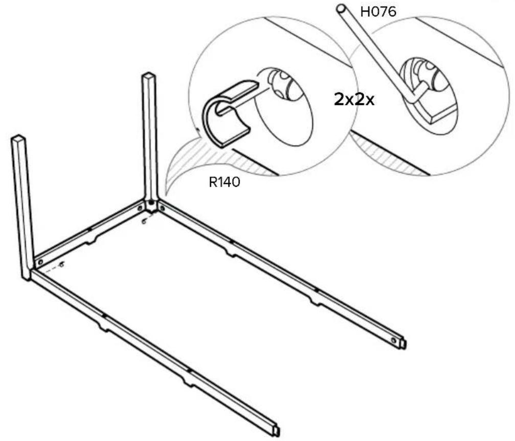 H076 2x2x R140