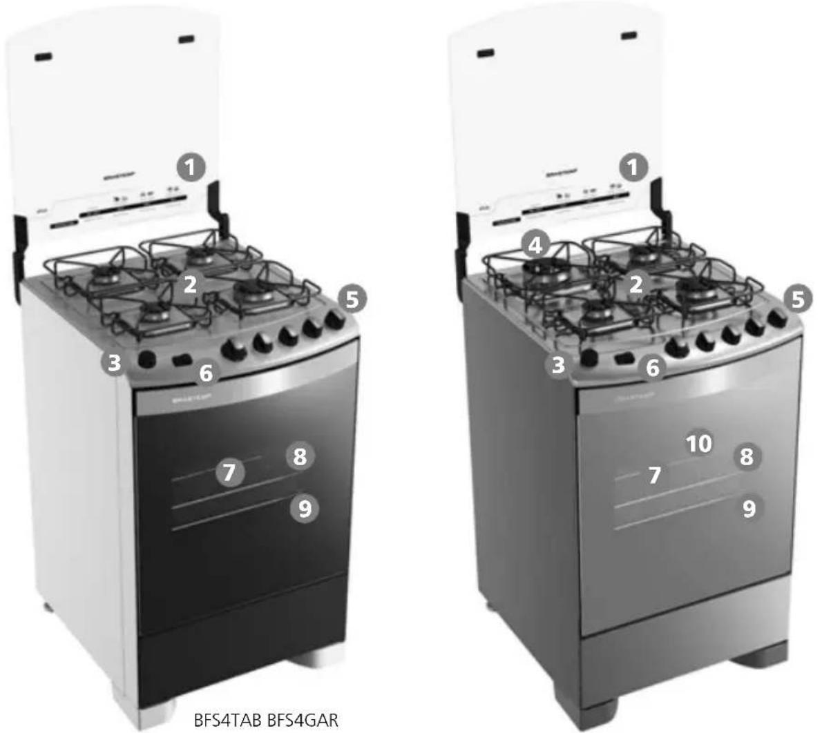 Brastemp BYS5TAR - Clean 4 bocas 2.3 Ative! 4 bocas - 1