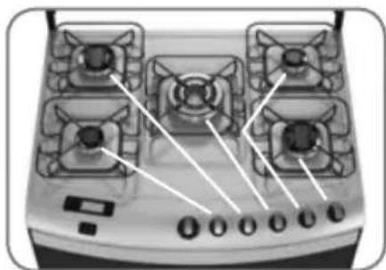 Brastemp BYS5TAR - Acendendo os queimadores da mesa (acendimento automático) - 1