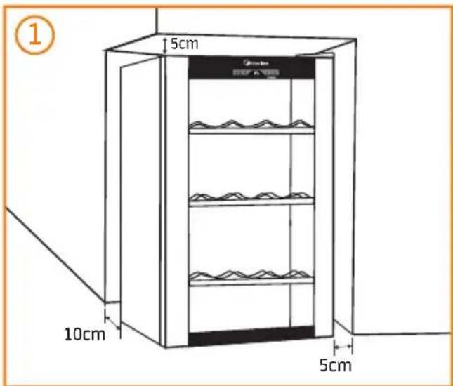 MIDEA WBA122 - - Recomendações para a Instalação - 1