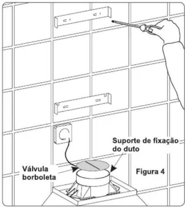 C1 C1 Válvula borboleta Suporte de fixação do duto Figura 4