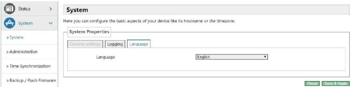 Fanvil G100S - Language - 1