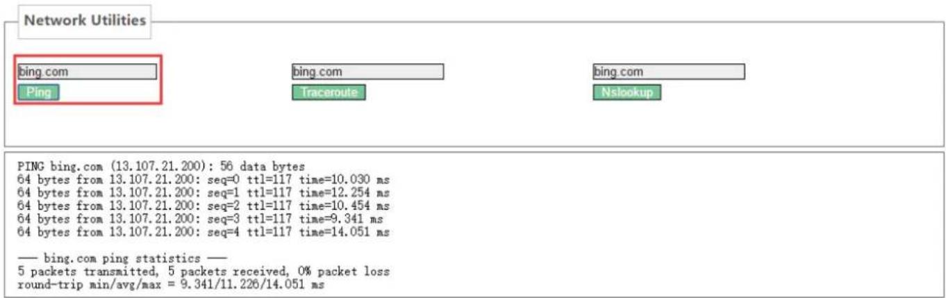 Fanvil G100S - Ping Communication Test - 1