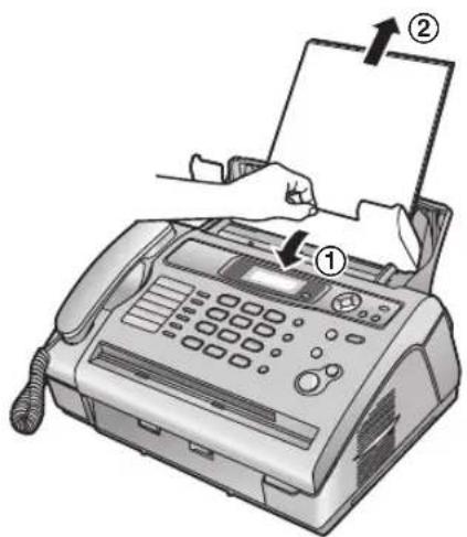 PANASONIC KX-FL401SP - O papel não foi devidamente introduzido no fax - 1