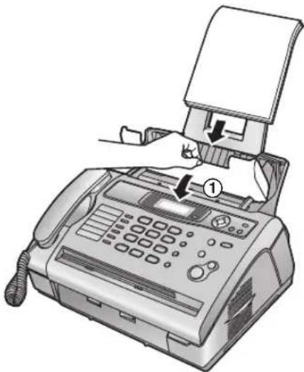 PANASONIC KX-FL401SP - Quando o papel ficar encravado perto da saída do papel - 7