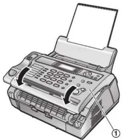 PANASONIC KX-FL401SP - Quando o papel ficar encravado perto da unidade do tambor ou do toner - 3