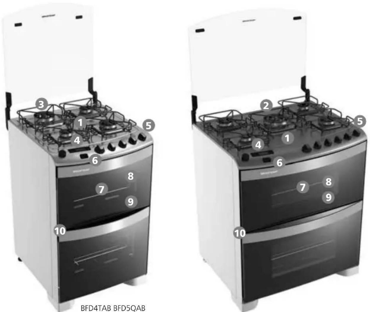 Brastemp BFD5QA - Ative! Duplo Forno 4 ou 5 bocas - 1